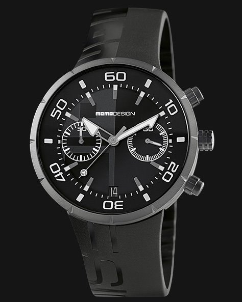 momo DESIGN クロノグラフ ブラック時計 Oiritaly Watch - Quartz - Man - Momo Design - Jet Black Chrono